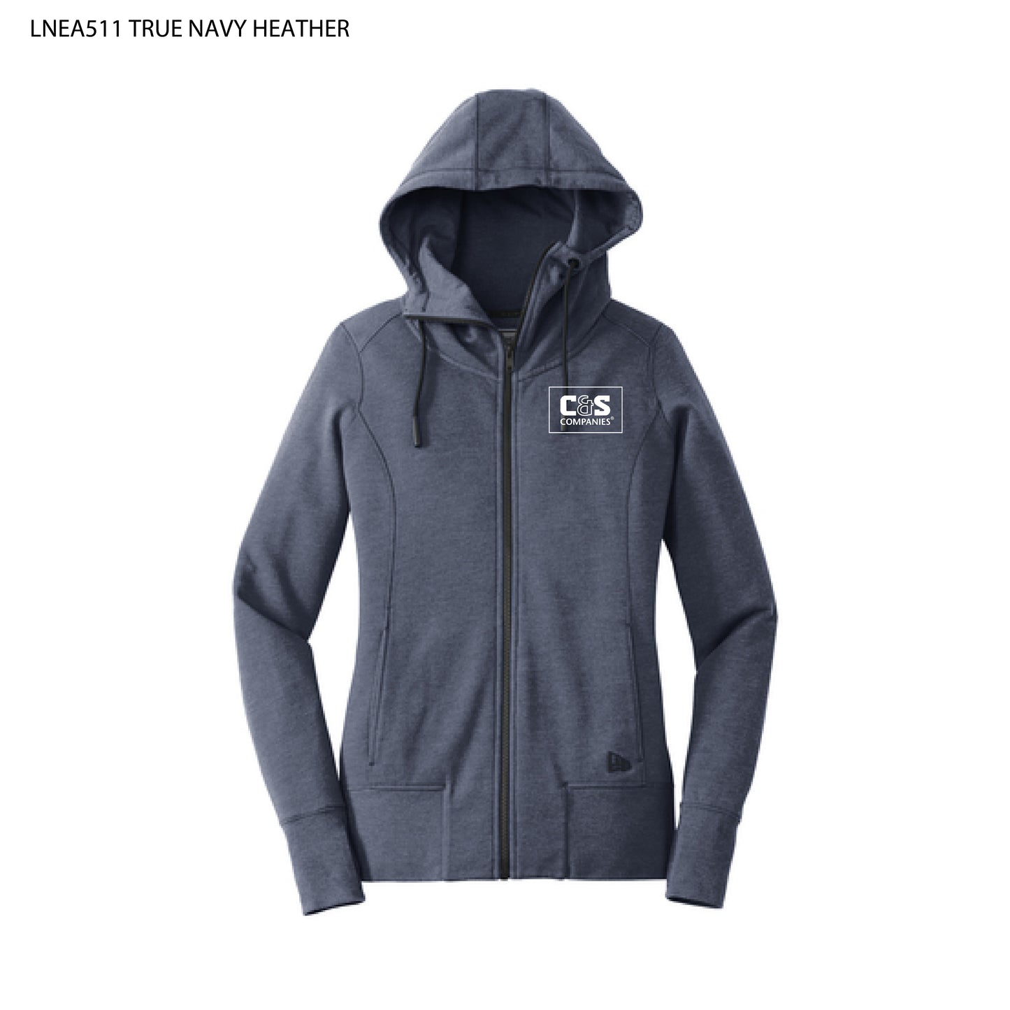 New Era® Ladies Tri-Blend Fleece Full-Zip Hoodie