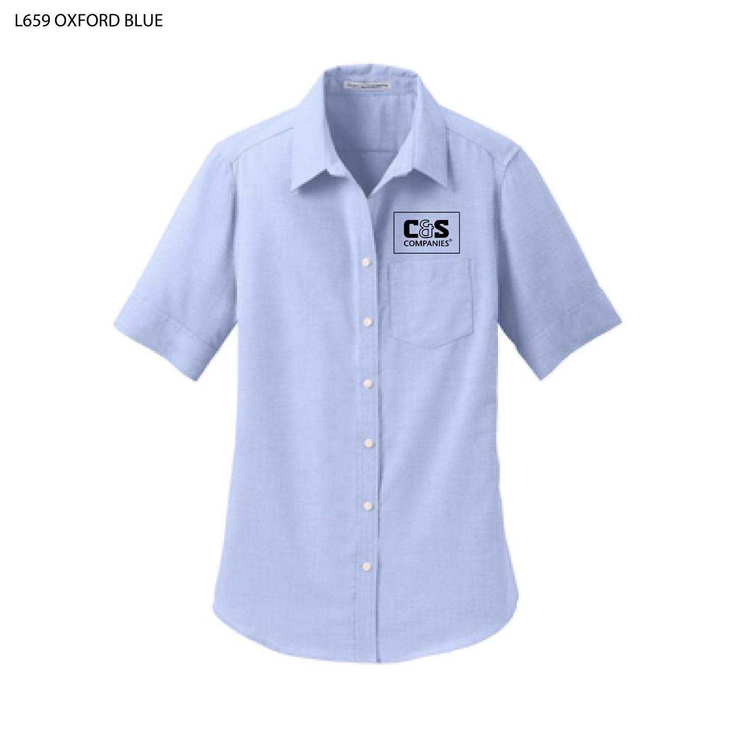 Port Authority® Ladies Short Sleeve SuperPro™ Oxford Shirt