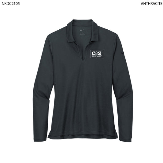 Nike Women's Dri-FIT Micro Pique 2.0 Long Sleeve Polo