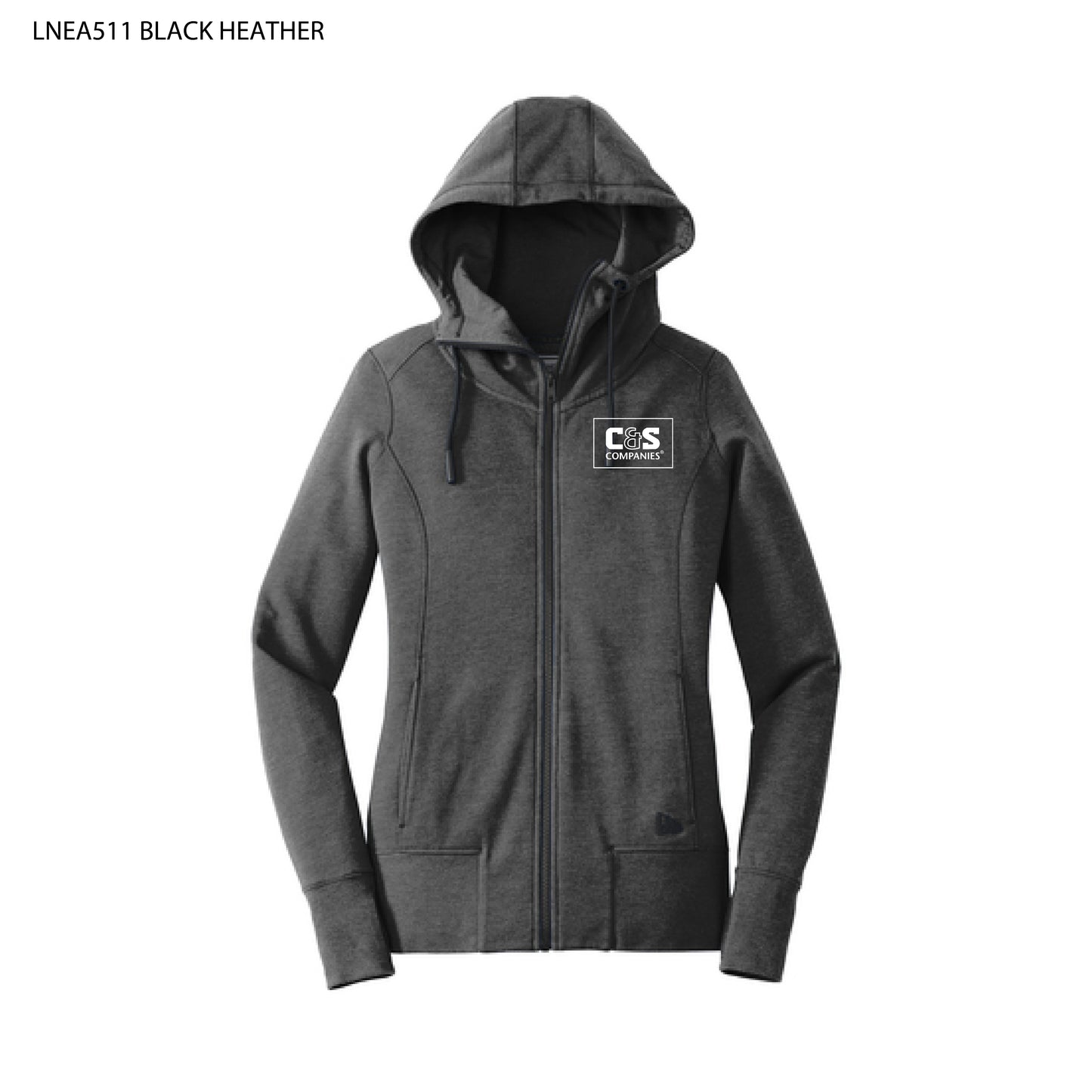 New Era® Ladies Tri-Blend Fleece Full-Zip Hoodie
