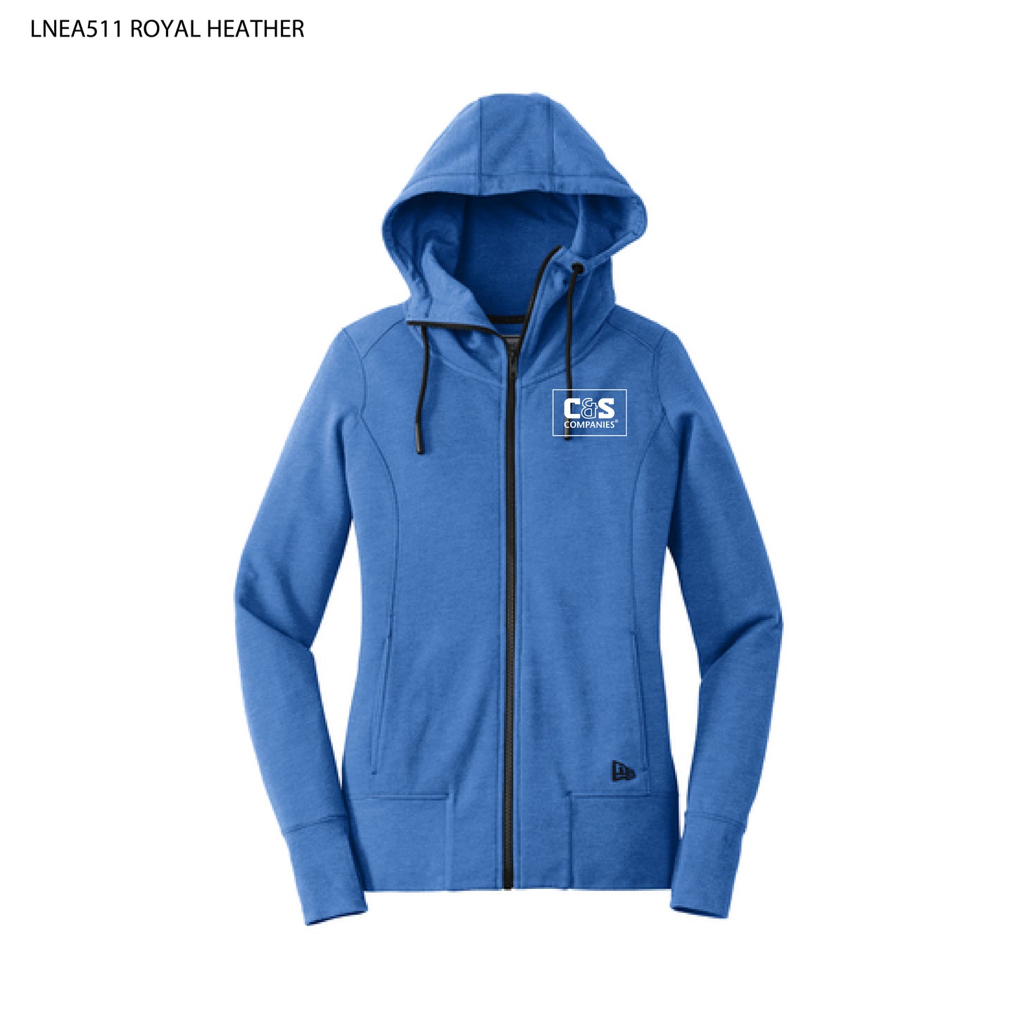 New Era® Ladies Tri-Blend Fleece Full-Zip Hoodie