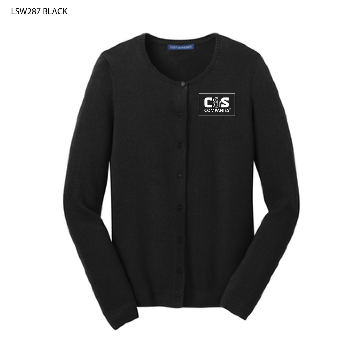 Port Authority® Women’s Easy Care Crewneck Cardigan Sweater